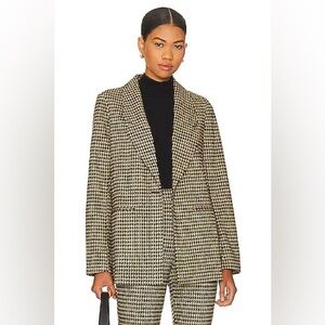 [sanctuary] soft city blazer in vanilla mini houndstooth 3X